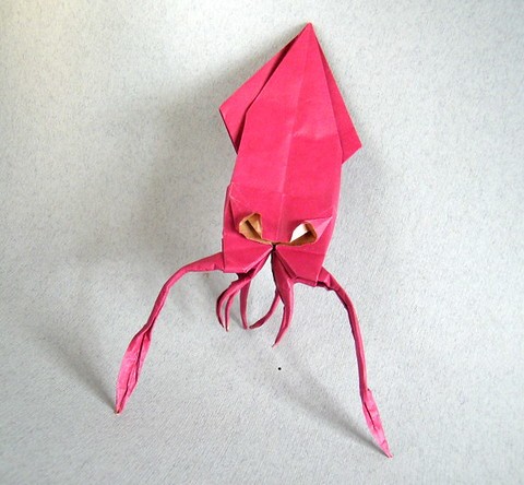 Origami Squid by Roger Garcia on giladorigami.com