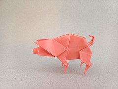 Origami Pig by Juan Gimeno on giladorigami.com