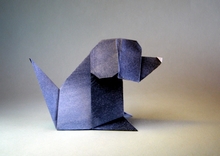 Origami Puppy by Javier Gonzalez on giladorigami.com