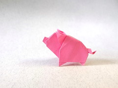 Origami Pig by Eszti Gyorik on giladorigami.com