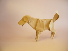 Origami Labrador retriever by Gen Hagiwara on giladorigami.com