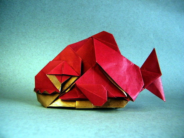 Origami Piranha by Kang HanUl on giladorigami.com