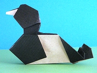 Origami Lesser Scaup by Andrew Hudson on giladorigami.com