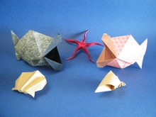 Origami Kissing fish by Junior Jacquet on giladorigami.com