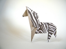 Origami Zebra by Oh Kyu-Seok (Jassu) on giladorigami.com