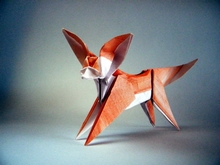 Origami Fennec fox by Kunsulu Jilkishiyeva on giladorigami.com