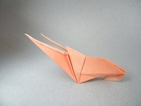 Origami Prawn by Kunihiko Kasahara on giladorigami.com
