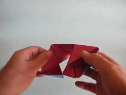 Origami Puzzle cube 1 by Kunihiko Kasahara on giladorigami.com