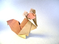 Origami Squirrel by Kunihiko Kasahara on giladorigami.com