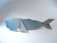 Origami Sperm whale by Kunihiko Kasahara on giladorigami.com