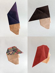 Origami People - basic mask variations by Eric Kenneway on giladorigami.com