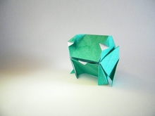 Origami Cube frog by Go Kinoshita on giladorigami.com