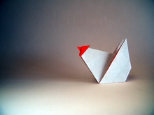 Origami Cock by Keiji Kitamura on giladorigami.com