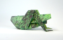 Origami Grasshopper by Koji Terai on giladorigami.com