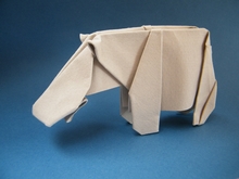 Origami Hippopotamus by Robert J. Lang on giladorigami.com