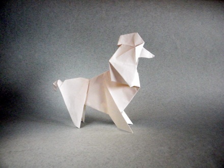 Origami Poodle by Tong Liu (G.T. Liu) on giladorigami.com