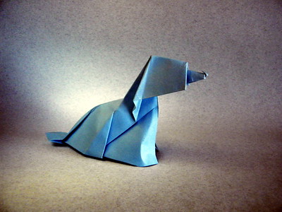 Origami Dog by Rocio Loscos on giladorigami.com