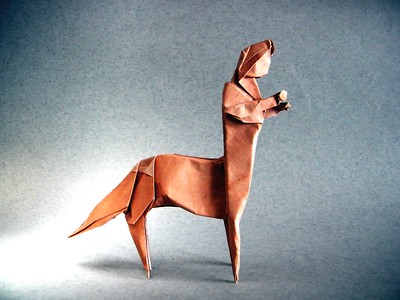 Origami Centaur by Andres Lozano on giladorigami.com