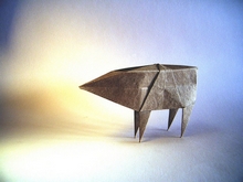 Origami Wild boar by Jun Maekawa on giladorigami.com
