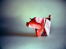 Origami Pig by Marc Kirschenbaum on giladorigami.com