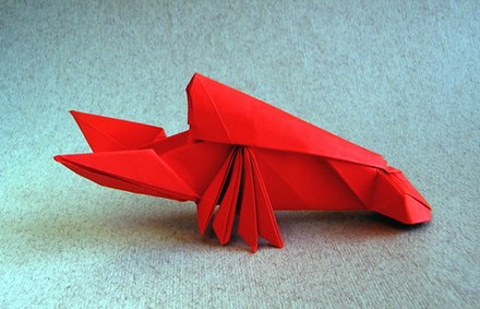 Origami Lobster by Marc Kirschenbaum on giladorigami.com