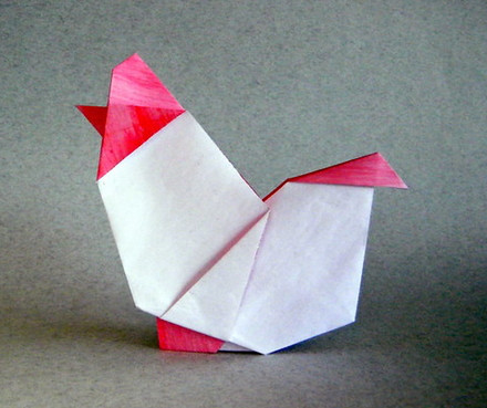 Origami Rooster by Marc Kirschenbaum on giladorigami.com
