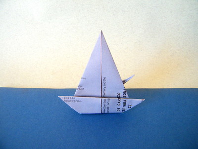 Origami Catalan boat by Francesc Marti on giladorigami.com