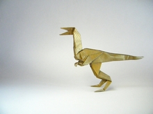 Origami Velociraptor by Manolo Maya on giladorigami.com