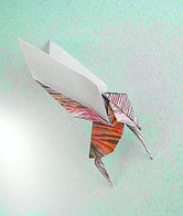 Origami Hummingbird by Marcia Joy Miller on giladorigami.com