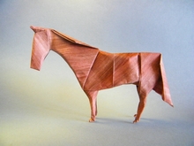 Origami Quarter horse by John Montroll on giladorigami.com