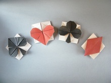 Origami Playing card suites by Meenakshi Mukerji on giladorigami.com