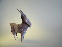 Origami Mountain goat by Janessa Munt on giladorigami.com