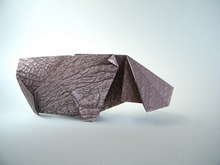 Origami Hippopotamus by Nakamura Kaede on giladorigami.com