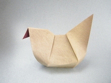 Origami Hen by Daniel F. Naranjo V. on giladorigami.com