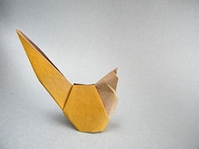 Origami Perching bird by Daniel F. Naranjo V. on giladorigami.com