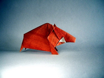 Origami Wild boar by Seiji Nishikawa on giladorigami.com