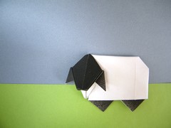 Origami Sheep - Blackface by Tony O