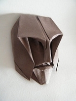 Origami Achille mask by Franco Pavarin on giladorigami.com