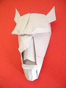 Origami Demon mask by Franco Pavarin on giladorigami.com