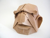 Origami Fat person mask by Franco Pavarin on giladorigami.com