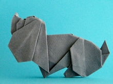 Origami Puppy by Fred Rohm on giladorigami.com