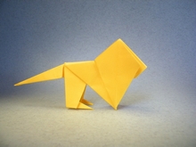 Origami Lion by James M. Sakoda on giladorigami.com