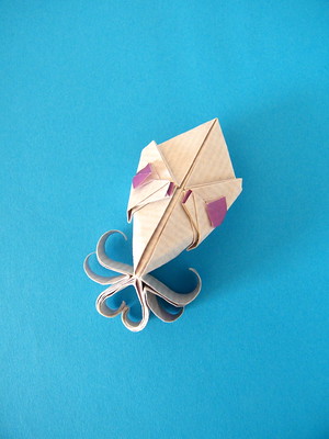 Origami Squid by Daniel Bermejo Sanchez on giladorigami.com