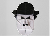 Origami Charles Chaplin by Carlos Gonzalez Santamaria (Halle) on giladorigami.com