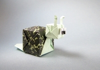 Origami Snail by Carlos Gonzalez Santamaria (Halle) on giladorigami.com