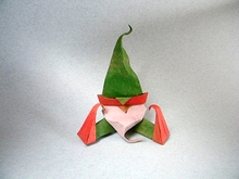 Origami Gnome - seated by Federico Scalambra on giladorigami.com