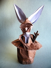 Origami Rabbit in a hat by Sebastien Limet (Sebl) on giladorigami.com