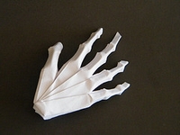 Origami Hand skeleton by Jeremy Shafer on giladorigami.com