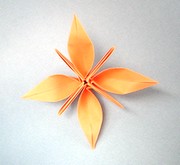 Origami Eight pointed star - "Shining Alice" by Michael Shall on giladorigami.com