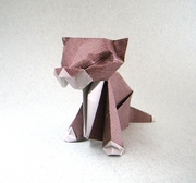 Origami Kitten by Katrin Shumakov on giladorigami.com